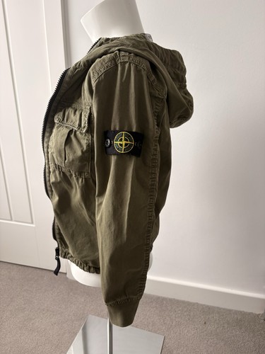 Stone island hooded overshirt - stone,