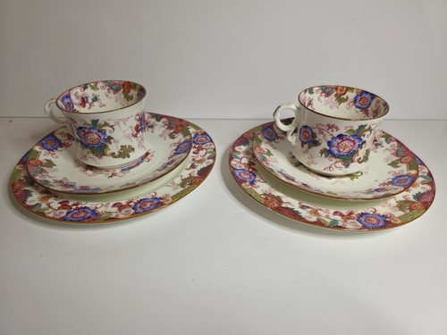 Two antique cauldon trio cup - two,