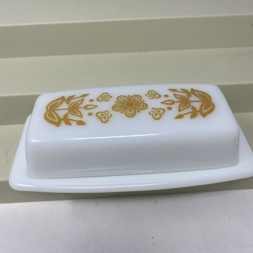 Vintage pyrex butterfly gold - butterfly,