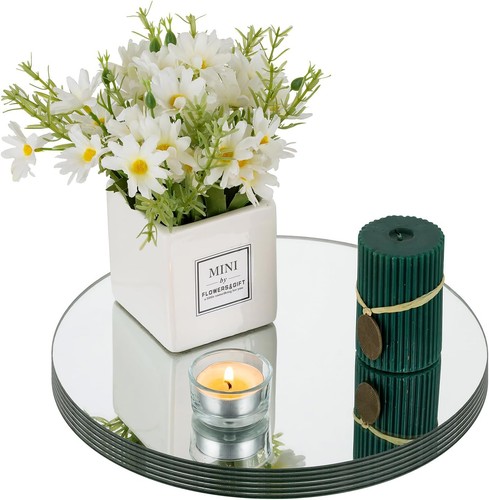 Nuptio round mirrored candle - round,