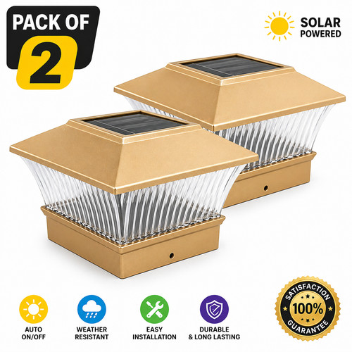 Led solar powered deck - led, post