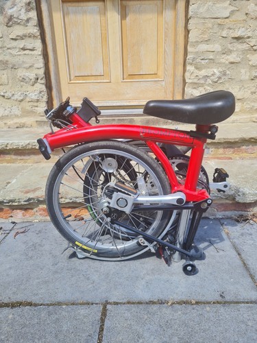 Brompton m3l folding - bike, red