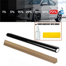 CAR WINDOW TINT FILM KIT TINTING SUPER DARK BLACK LIMO 1% 5% 15% 25% 35% 50% 70%