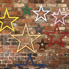 industrial metal rustic STARS sign lettering WALL DECOR vintage HOME BARN STAR