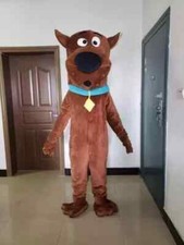 Scooby-doo dog brown character fancy dress Cartoon Mascot Costume Adult Suit