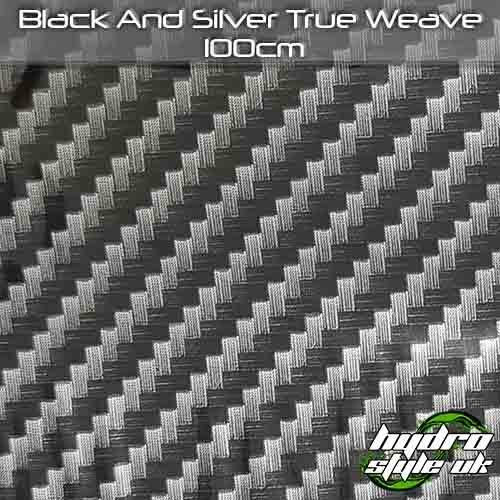 Rolled black and - silver, true