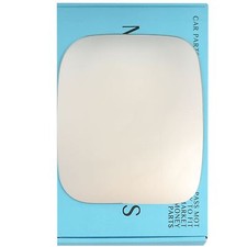 Left passenger side Flat Wing mirror glass for Mitsubishi Shogun 1999-2006