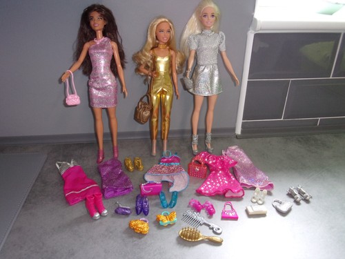 Barbie dolls glittery - dolls,