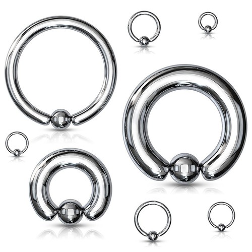 Steel ball closure ring 1mm - steel,