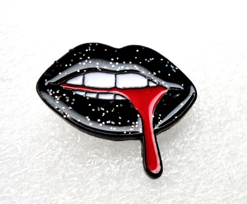 Goth enamel pin - enamel,