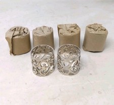 Set of 6 Silver Plate Napkin