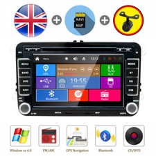 Car Stereo DVD Player GPS Sat Nav For VW Golf MK5 MK6 Jetta RCD360 BT SWC 2 Din