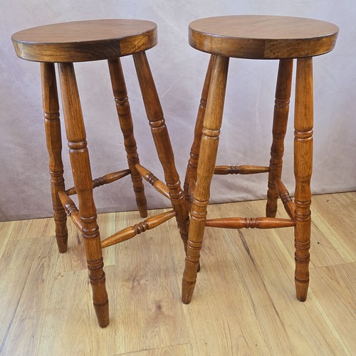 Pair vintage oak elm - pair, &