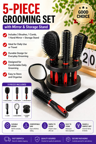 Piece hairdressing brush - 5-piece,