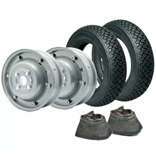 2 Wheel Enclosed + 2 Tyres + 2