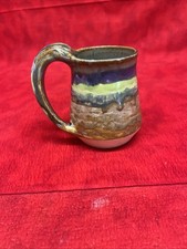 RARE SIGNED POTTERY MUG COFFEE