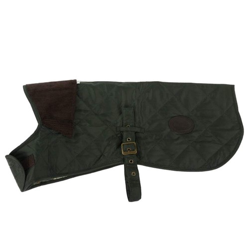 Barbour quilted dog coat - quilted, olive