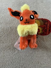 New 8” Flareon Soft Toy