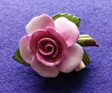 Bone China Flower Brooch by Healacraft.