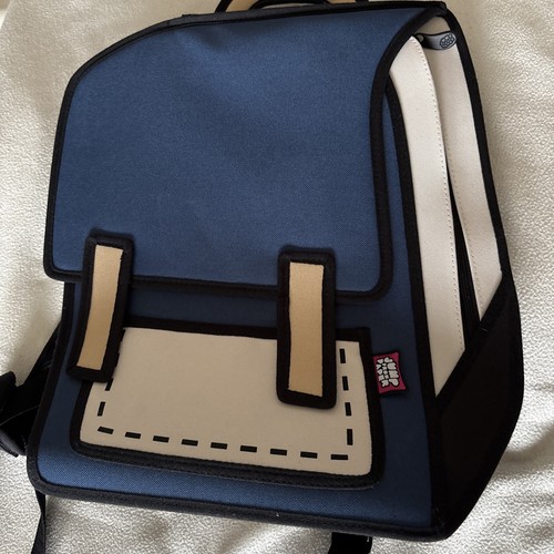Jump from paper backpack kids - paper,