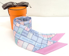 HERMES Scarf Twilly Silk