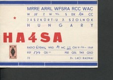 1 x QSL Card Radio Hungary