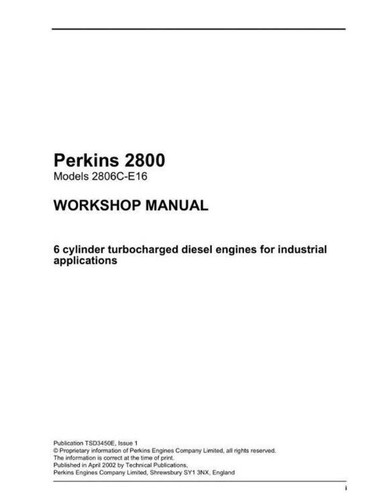Perkins 2800 series - , engine