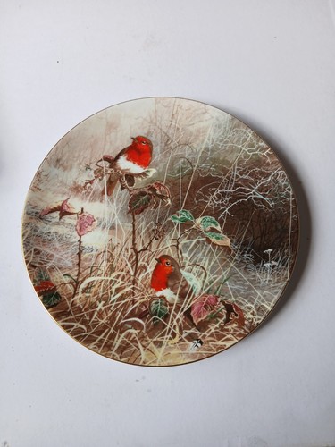 Coalport plate robin - plate, redbreast