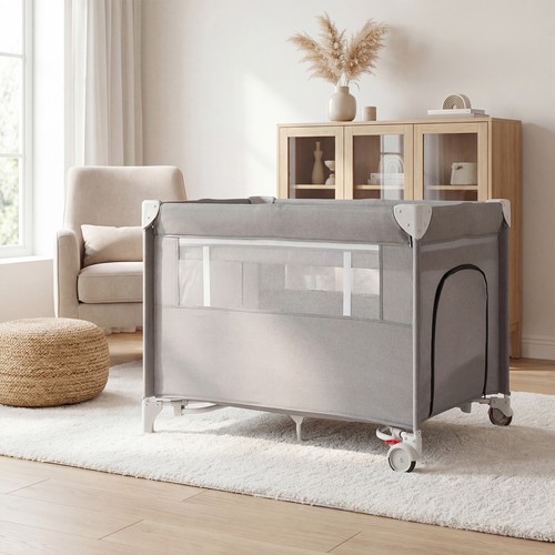 Baby crib with mattress - crib,