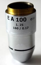 100Xoil For 160mm TUBE LENGTH, MICROSCOPE OBJECTIVE EA NA1.25 RMS THREAD (ID143)