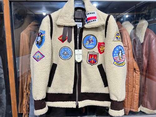 Top gun shearling - top, patches