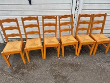 Set of 6 Ladder Back Chairs
