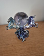 Franklin Mint Unicorn of the New Age Pewter sculptor Crystal Ball by Sue Dawe