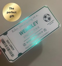 Football Stadium Scratch Reveal Ticket Stadium Tour | Foil Ticket| Christmas 