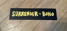BONO Surrender Promo Bookmark