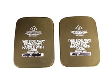 2x British Army Ballistic Plates Body Armour Military Combat PPE UKSF Military
