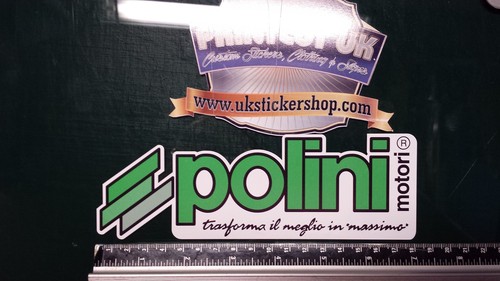 Large polini green decals - large,