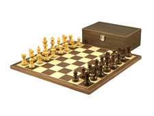 Walnut Chess Set 16 Inch with