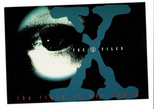 VINTAGE X-FILES LOGO Postcard THE TRUTH IS OUT THERE Iconic Graphic 1995