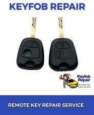 Repair Service for Peugeot 406 2 button remote key fob Complete Refurbishment 
