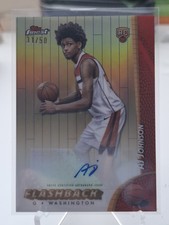 2024 Topps Finest Flashback Autograph #FBA-AJ AJ Johnson Gold Refractor 31/50