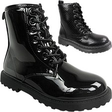 Girls Lace Up Combat  Ankle