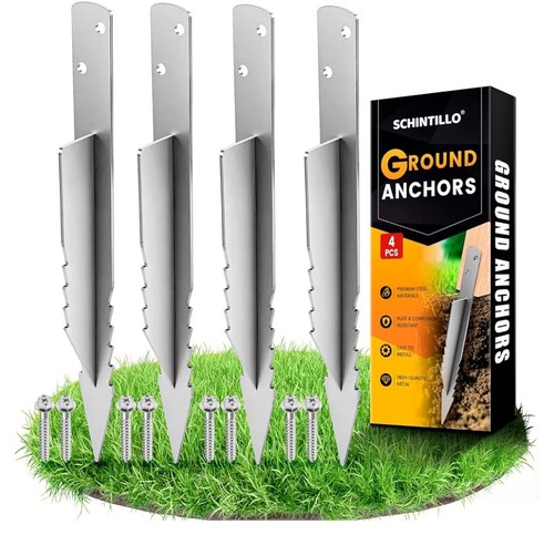 4pcs ground anchor - fence, post