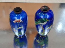 Japanese Cloisonne Vases - Two