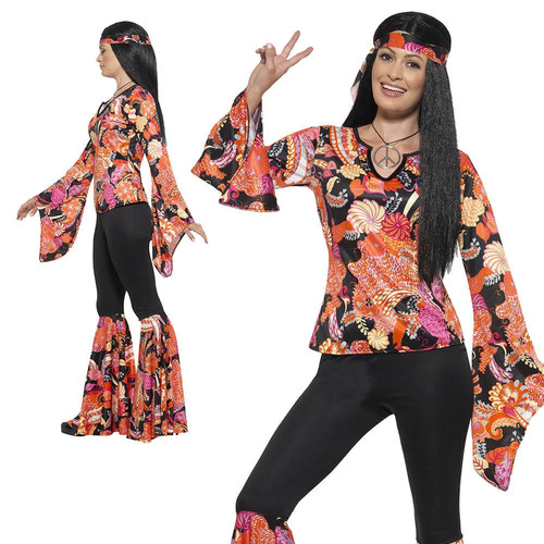 Ladies 1960s hippy costume - ladies,