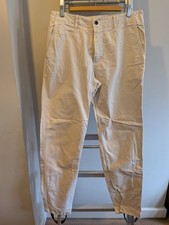 Albam Men's Cream Tapered Leg