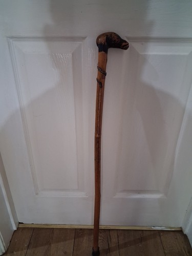 Vintage wooden walking stick - walking,