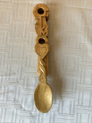 Welsh love spoon handcrafted - spoon,