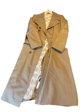 Vintage Jupiter Paris Camel Cotton Blended trench coat jacket S M