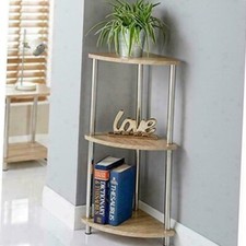 Small Telephone Table 3 Tier Corner Coffee End Table Plant Stand Books Furniture